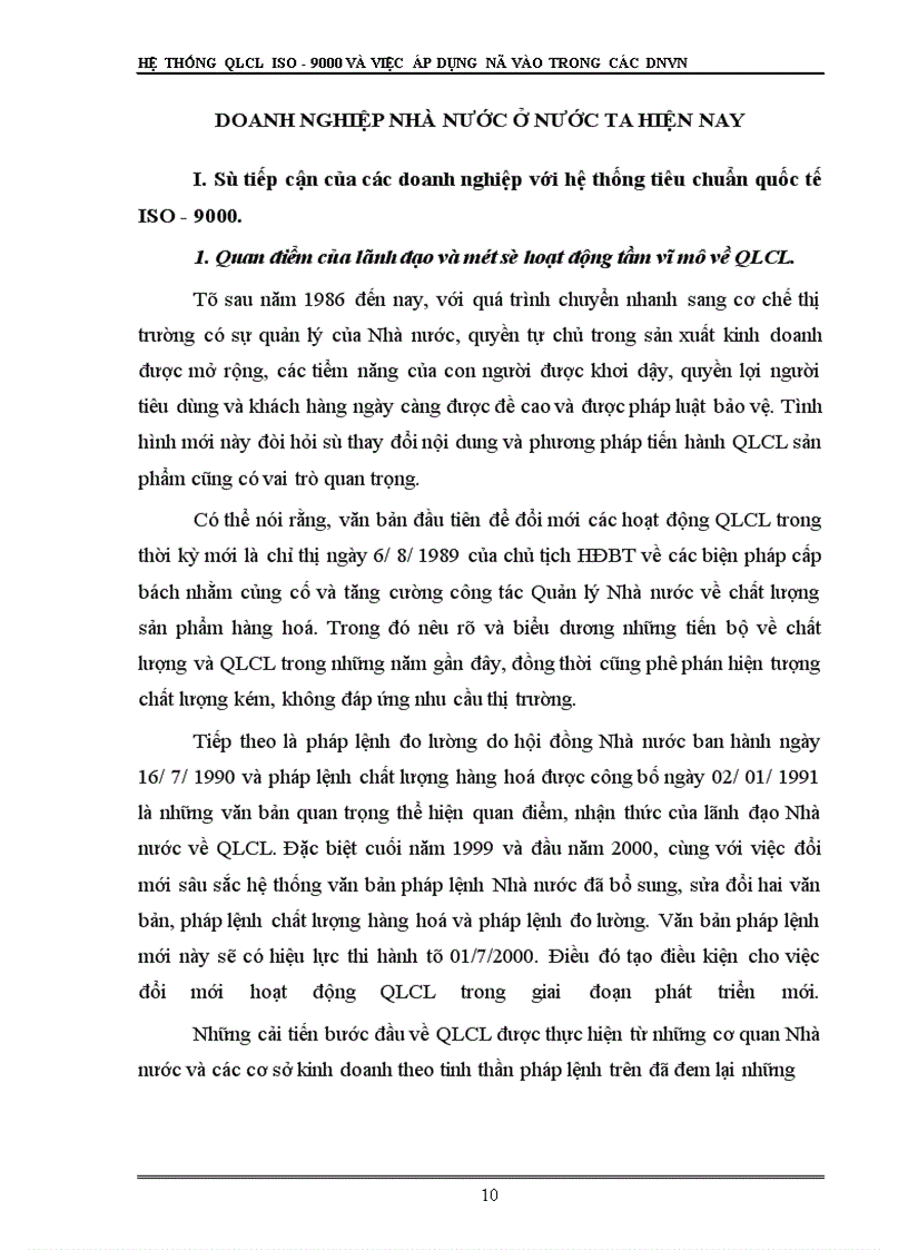 image for page Hệ thống quản lý chất lượng ISO - 9000 và việc áp dụng nó vào trong các doanh nghiệp Việt Nam