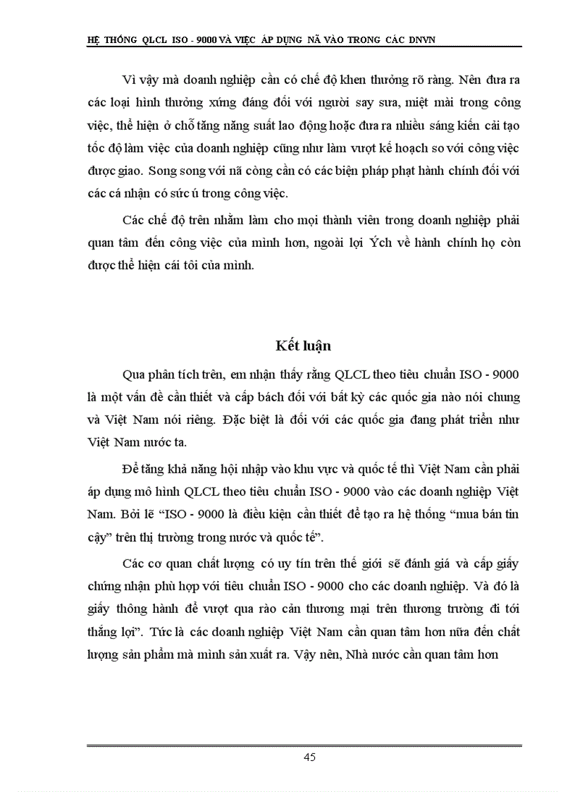 image for page Hệ thống quản lý chất lượng ISO - 9000 và việc áp dụng nó vào trong các doanh nghiệp Việt Nam