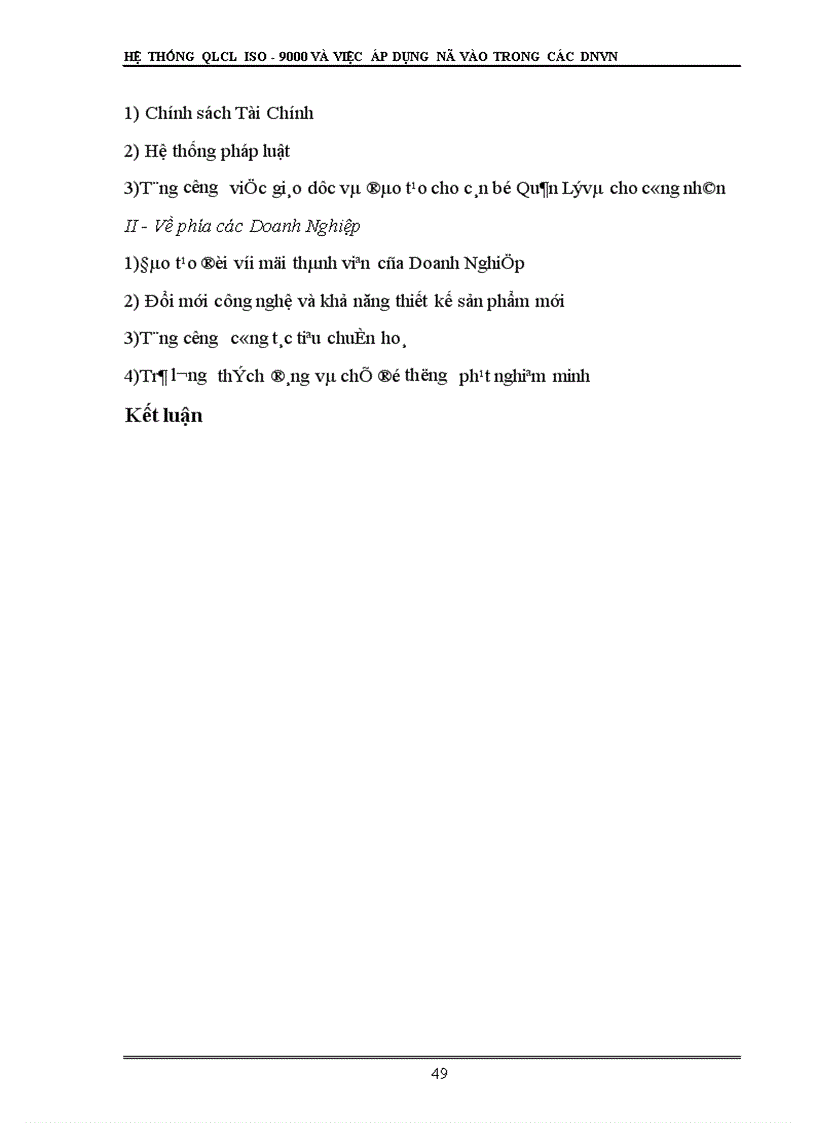 image for page Hệ thống quản lý chất lượng ISO - 9000 và việc áp dụng nó vào trong các doanh nghiệp Việt Nam