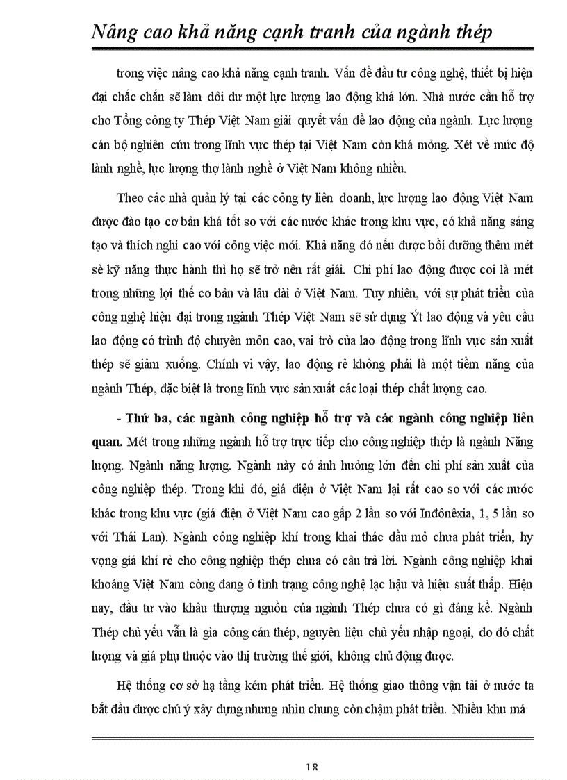 image for page Nâng cao khả năng cạnh tranh của thép