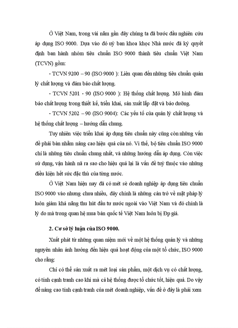 image for page Mô hình quản lý chất lượng trong các doanh nghiệp Việt Nam ISO 9000.