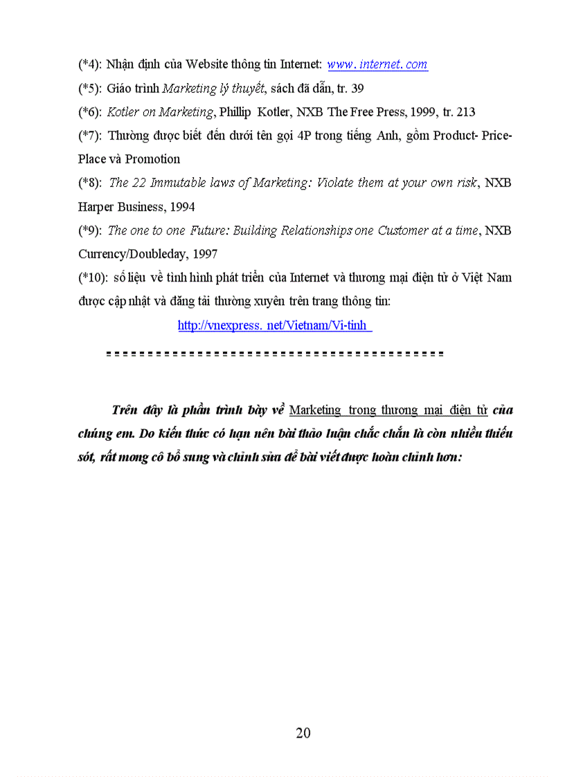 image for page Marketing trong thương mại điện tử.