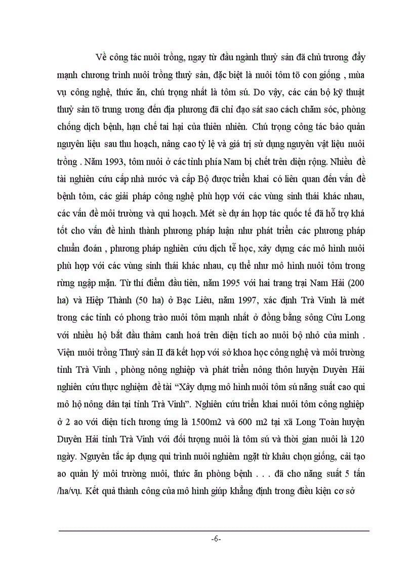 image for page Phân tích thực trạng ngành nuôi tôm sú của VN trong giai đoạn hiện nay và kiến nghị một số giải pháp phát triển ngành nuôi tôm sú trong thời gian tới.