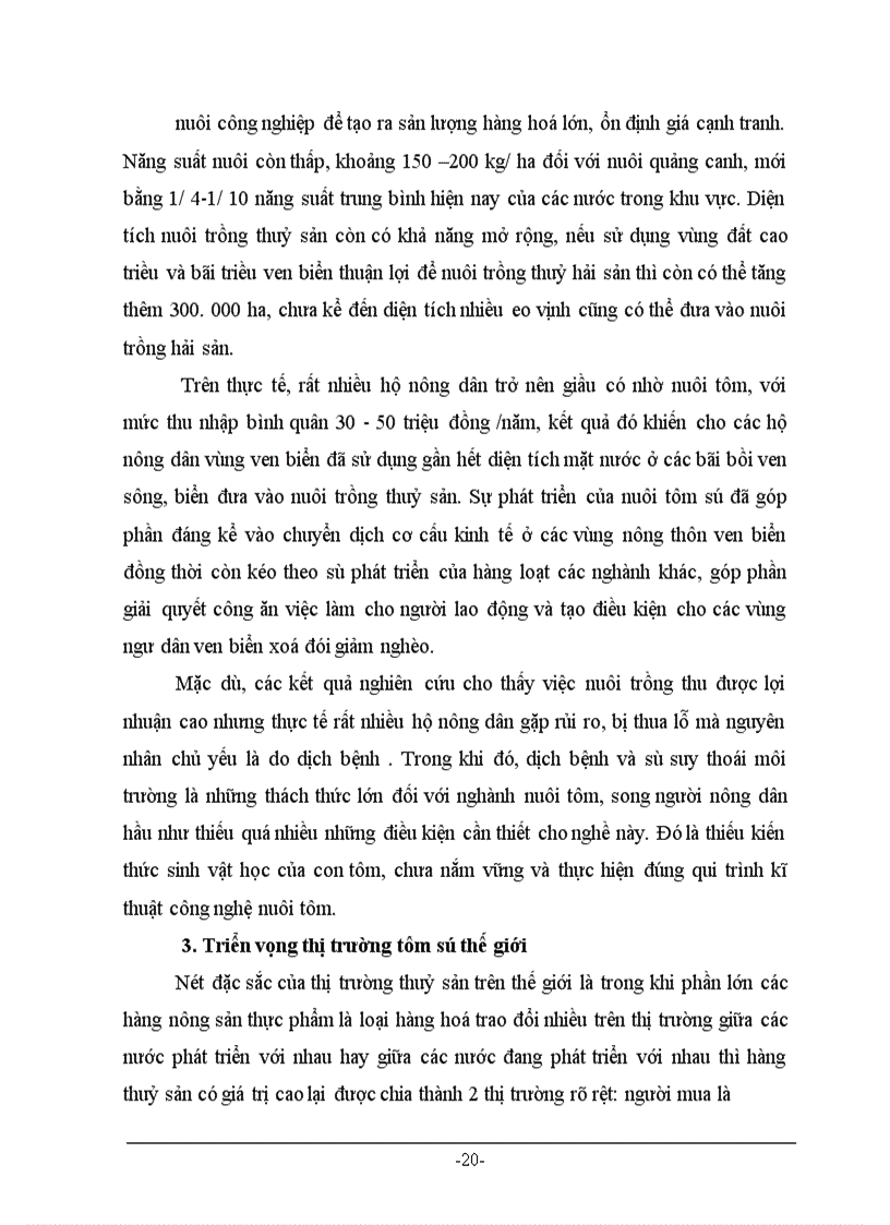 image for page Phân tích thực trạng ngành nuôi tôm sú của VN trong giai đoạn hiện nay và kiến nghị một số giải pháp phát triển ngành nuôi tôm sú trong thời gian tới.