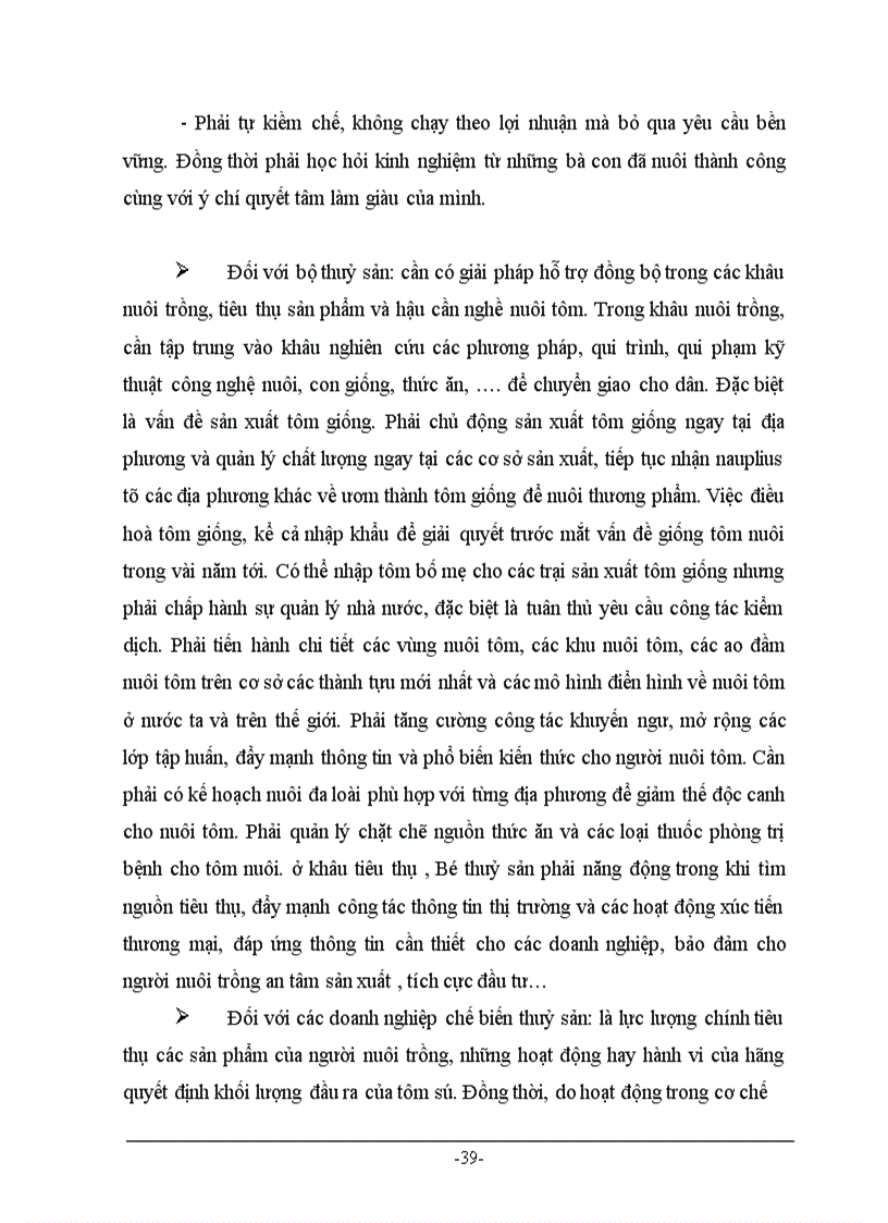 image for page Phân tích thực trạng ngành nuôi tôm sú của VN trong giai đoạn hiện nay và kiến nghị một số giải pháp phát triển ngành nuôi tôm sú trong thời gian tới.