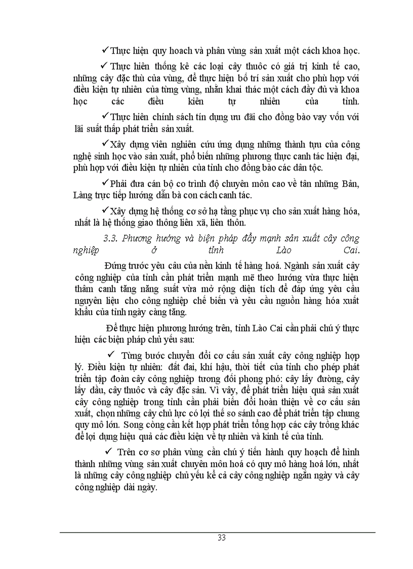 image for page Những vấn đề về định hướng chuyển dịch cơ cấu cây trồng theo hướng sản xuất hàng hoá của tỉnh Lào Cai trong một số năm tới.