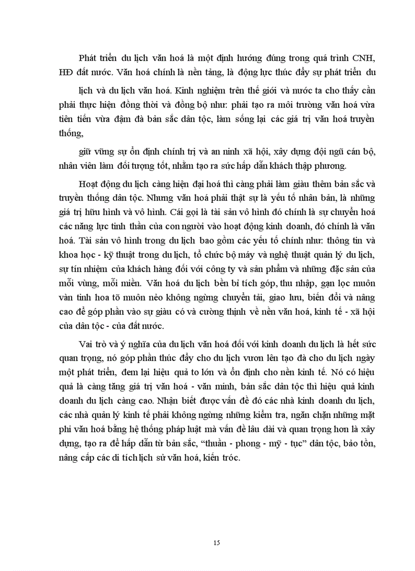 image for page Vấn đề phát triển du lịch văn hóa trong thời kỳ đẩy mạnh công nghiệp hóa, hiện đại hóa.