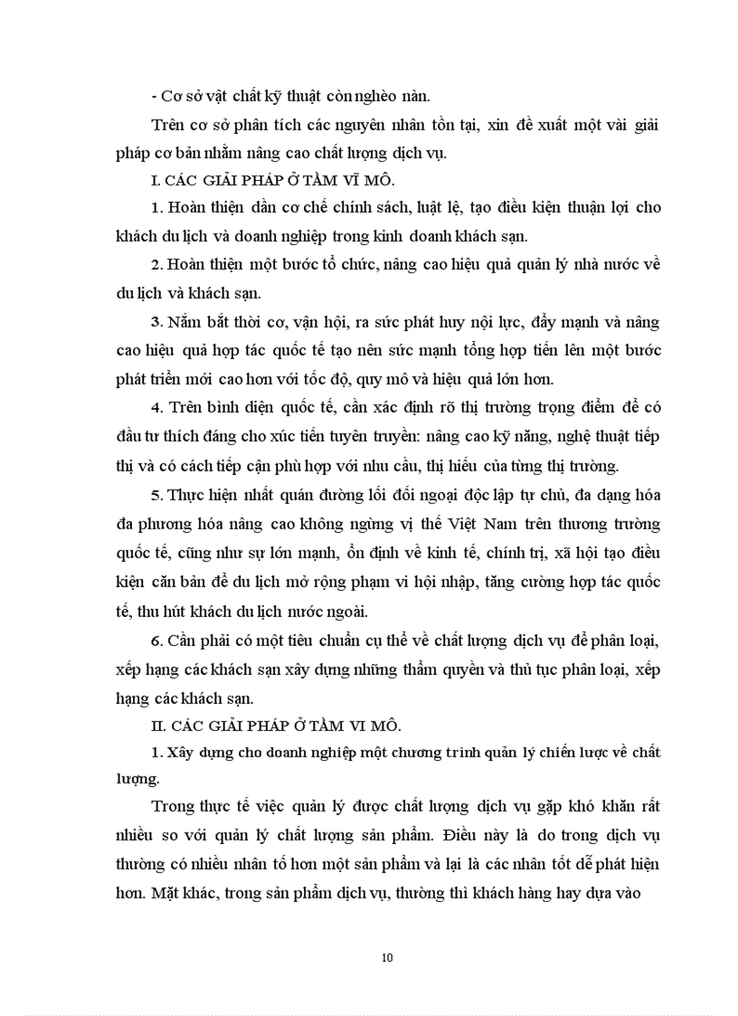 image for page Vấn đề chất lượng dịch vụ trong kinh doanh khách sạn ở Việt Nam hiện nay.