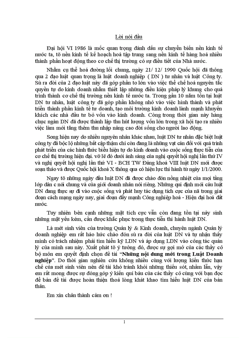 image for page Những nội dung mới trong Luật Doanh nghiệp.