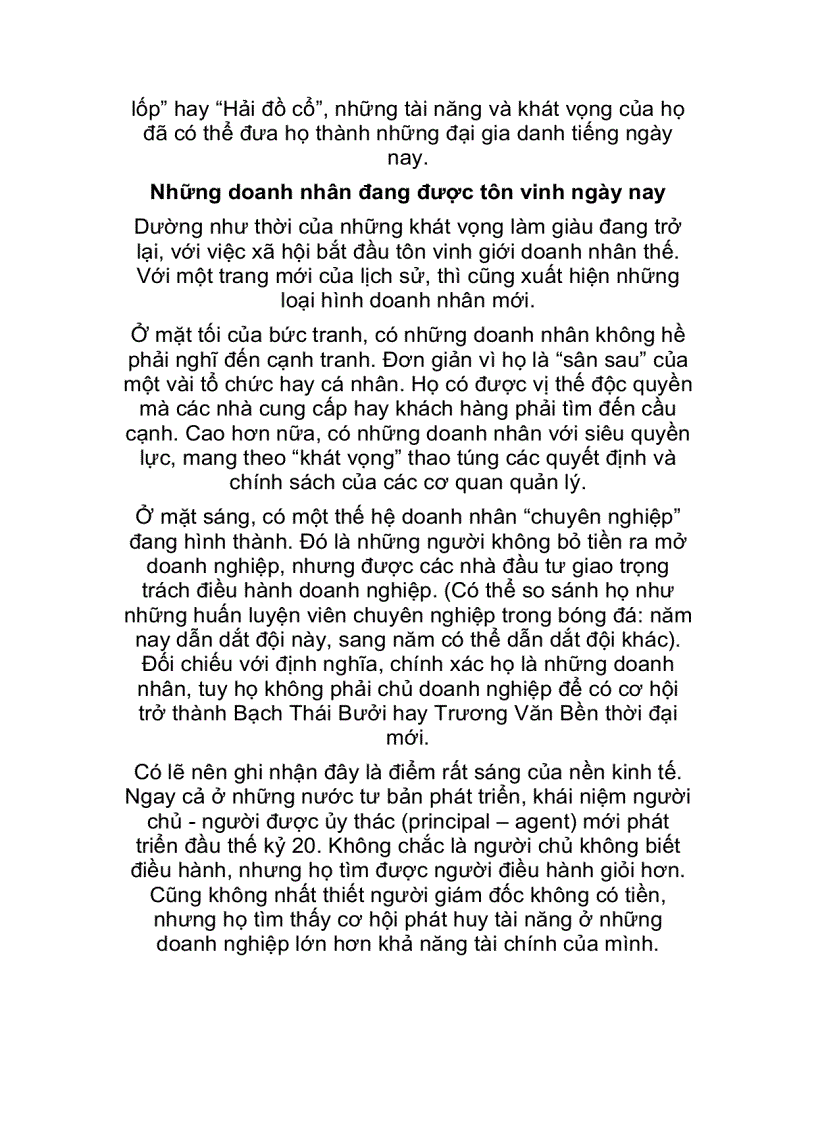 image for page Doanh nhân trong mối quan hệ với doanh nghiệp