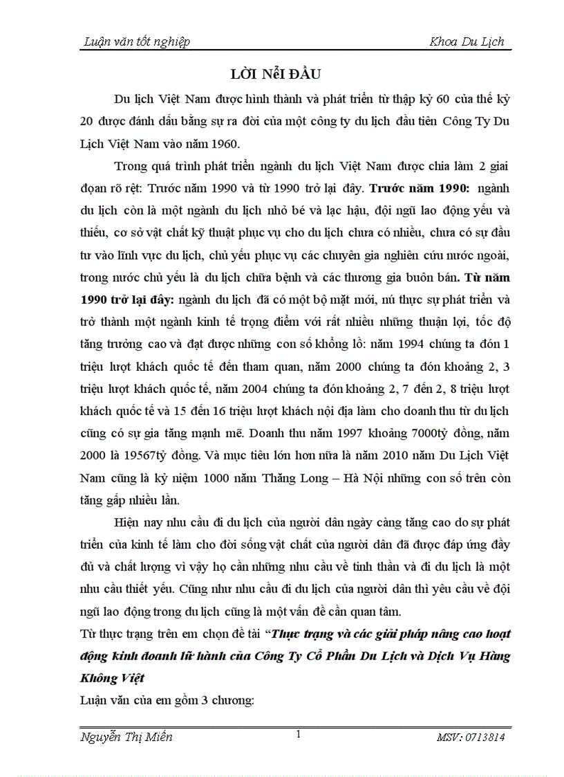 image for page Một số giải pháp để nâng cao hoạt động kinh doanh lữ hành của công ty du lịch và dịch vụ hàng không việt