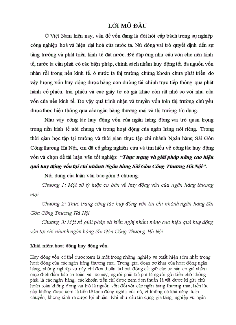image for page Thực trạng và giải pháp năng cao hiệu quả huy động vốn tại chi nhánh Ngân hàng Sài Gòn Công Thương Hà Nội
