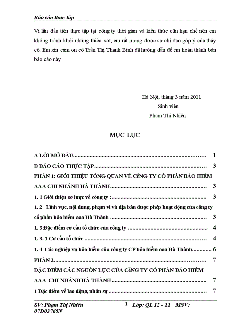 image for page Đặc điểm các nguồn lực của công ty cổ phần bảo hiểm aaa chi nhánh Hà Thành