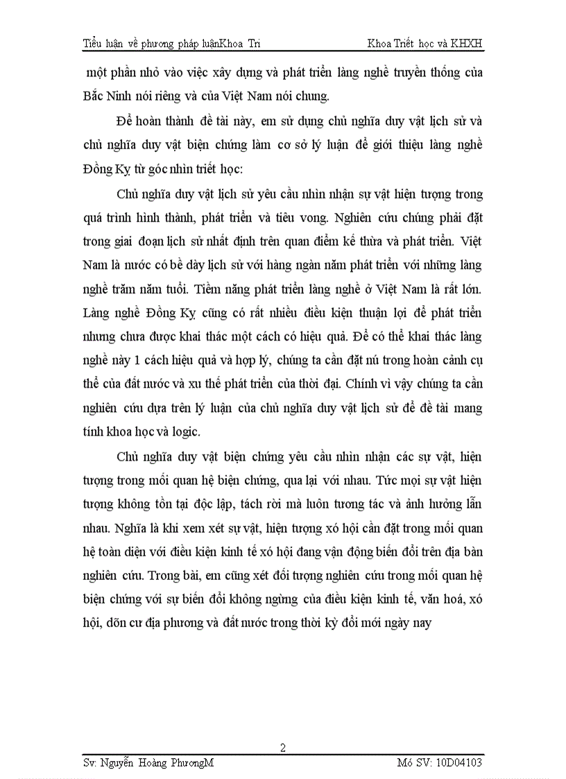 image for page Giới thiệu làng nghề Đồng Kỵ từ góc độ triết học và đưa ra bình luận