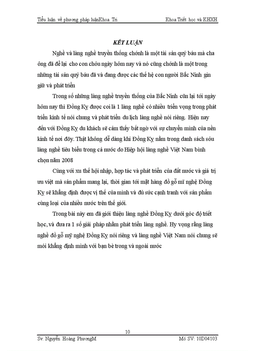 image for page Giới thiệu làng nghề Đồng Kỵ từ góc độ triết học và đưa ra bình luận