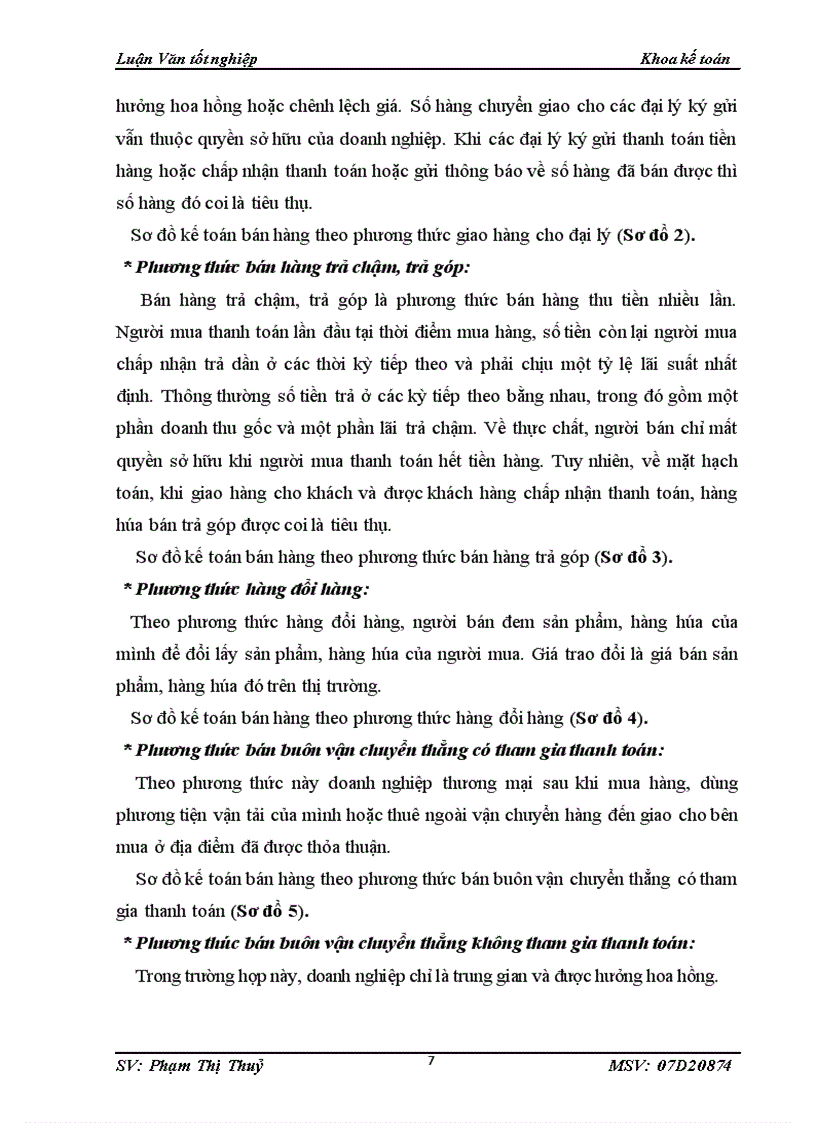 image for page Kế toán bán hàng và xác định kết quả bán hàng tại công ty TNHH đầu tư thương mại và dịch vụ Tây Hà