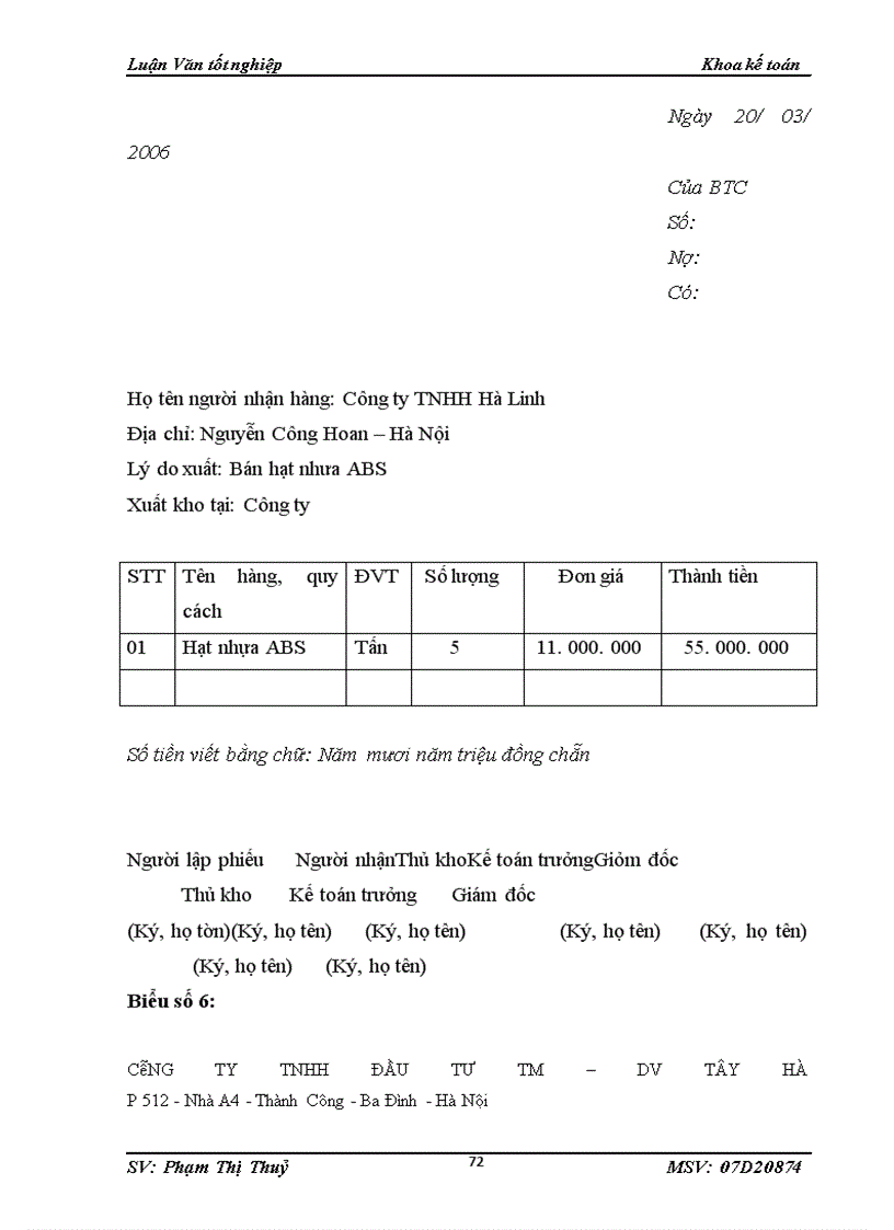image for page Kế toán bán hàng và xác định kết quả bán hàng tại công ty TNHH đầu tư thương mại và dịch vụ Tây Hà