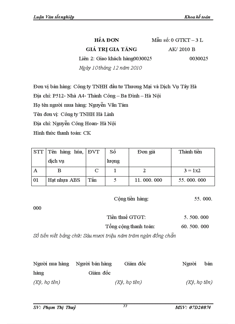 image for page Kế toán bán hàng và xác định kết quả bán hàng tại công ty TNHH đầu tư thương mại và dịch vụ Tây Hà