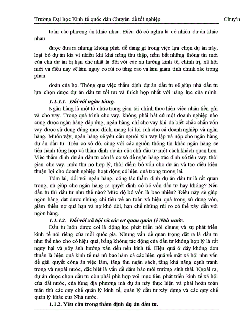 image for page Thực trạng thẩm định tài chính dự án đầu tư tại sở giao dịch I ngân hàng đầu tư & phát triển việt nam