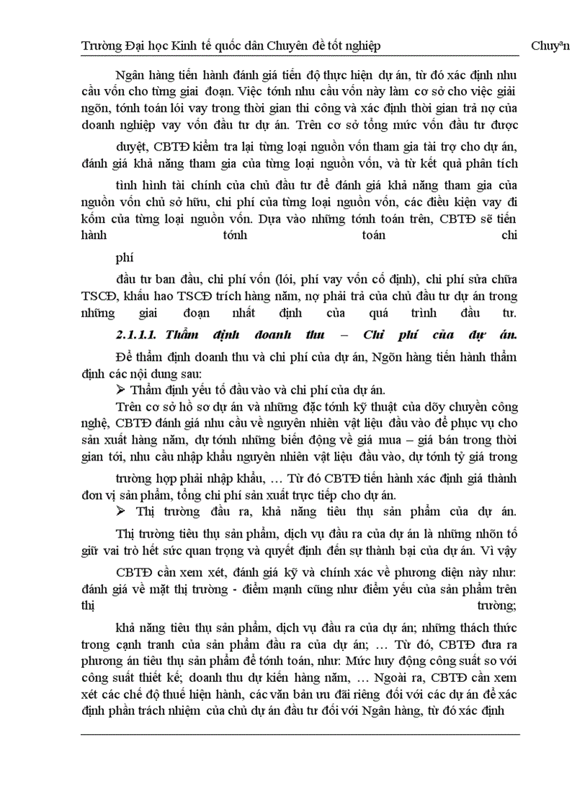 image for page Thực trạng thẩm định tài chính dự án đầu tư tại sở giao dịch I ngân hàng đầu tư & phát triển việt nam