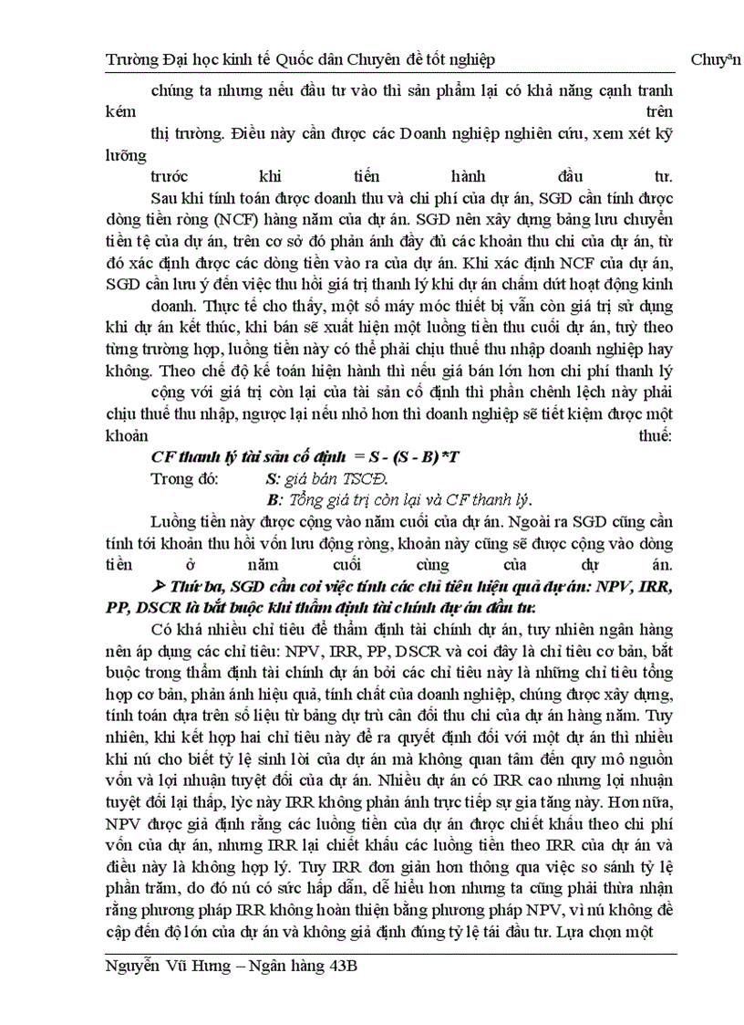 image for page Thực trạng thẩm định tài chính dự án đầu tư tại sở giao dịch I ngân hàng đầu tư & phát triển việt nam