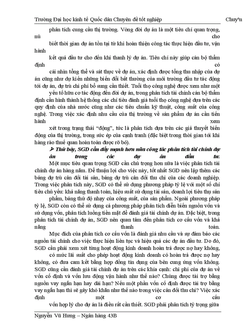 image for page Thực trạng thẩm định tài chính dự án đầu tư tại sở giao dịch I ngân hàng đầu tư & phát triển việt nam