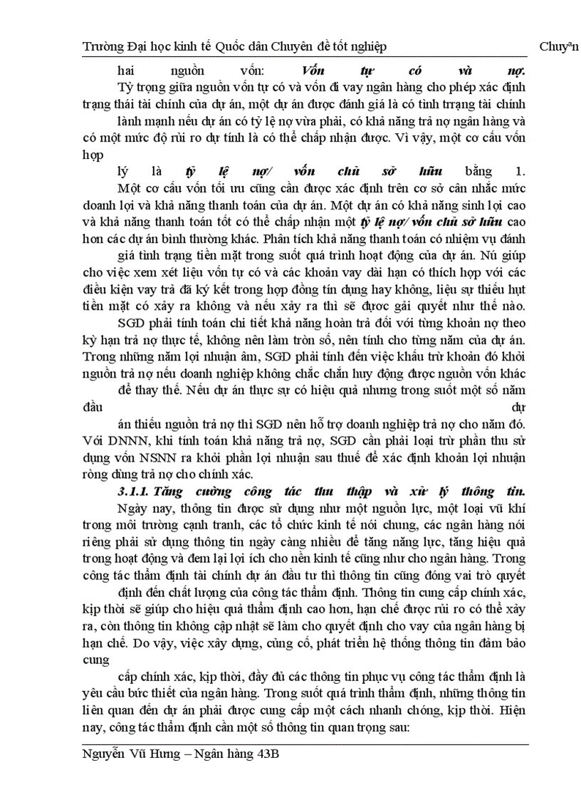 image for page Thực trạng thẩm định tài chính dự án đầu tư tại sở giao dịch I ngân hàng đầu tư & phát triển việt nam
