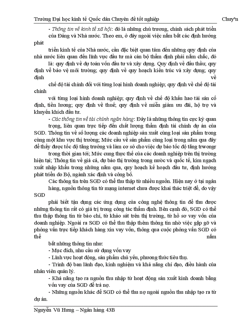 image for page Thực trạng thẩm định tài chính dự án đầu tư tại sở giao dịch I ngân hàng đầu tư & phát triển việt nam