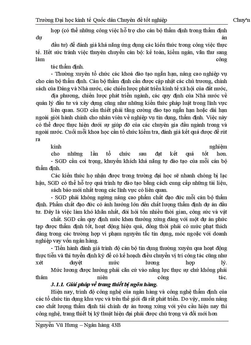 image for page Thực trạng thẩm định tài chính dự án đầu tư tại sở giao dịch I ngân hàng đầu tư & phát triển việt nam