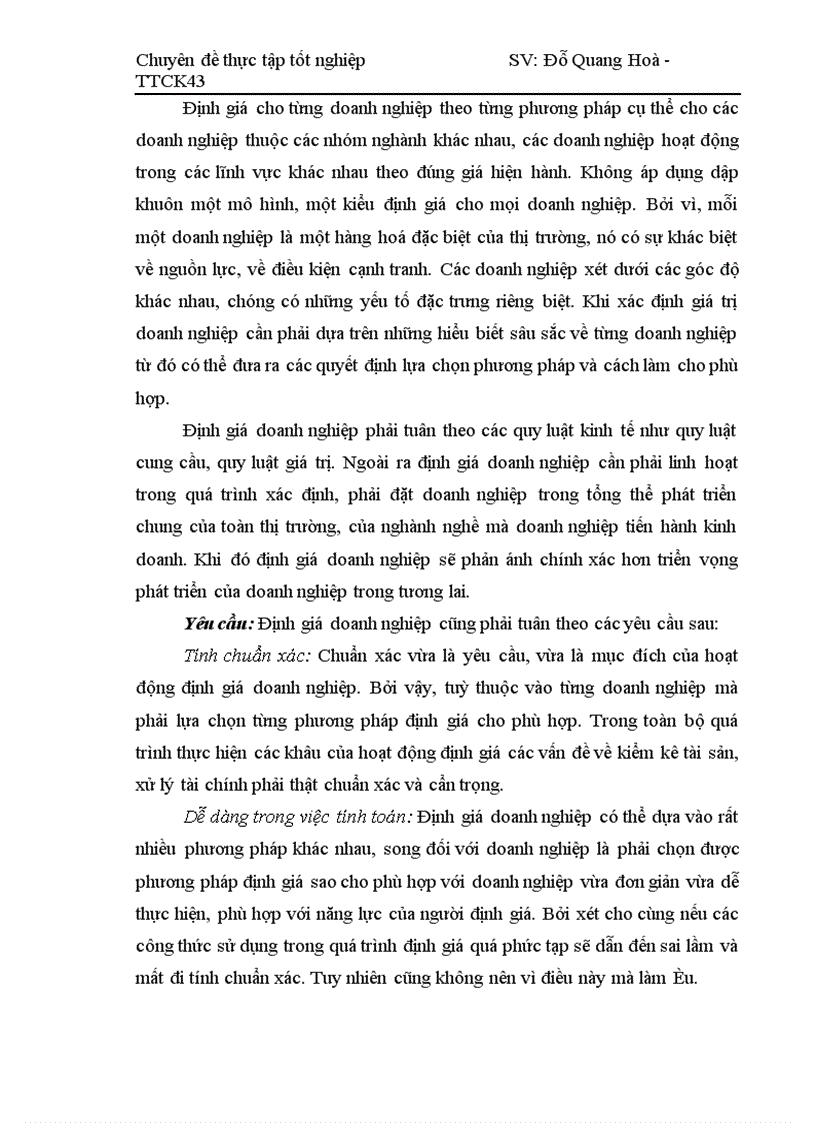 image for page Tư vấn xác định giá trị doanh nghiệp tại công ty chứng khoán Mê Kông.Thực trạng và giải pháp