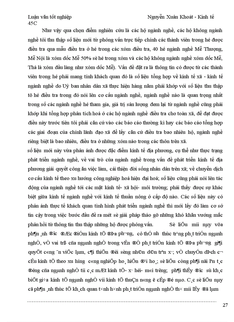 image for page Nghiên cứu thực trạng và đề xuất được một số giải pháp cho sự phát triển của các ngành nghề trong hộ nông dân trên địa bàn xã liêm chính- Thị xã Phủ Lý-tỉnh Hà Nam trong thời gian ba năm qua 2001- 2003.