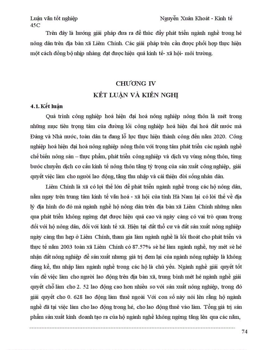 image for page Nghiên cứu thực trạng và đề xuất được một số giải pháp cho sự phát triển của các ngành nghề trong hộ nông dân trên địa bàn xã liêm chính- Thị xã Phủ Lý-tỉnh Hà Nam trong thời gian ba năm qua 2001- 2003.