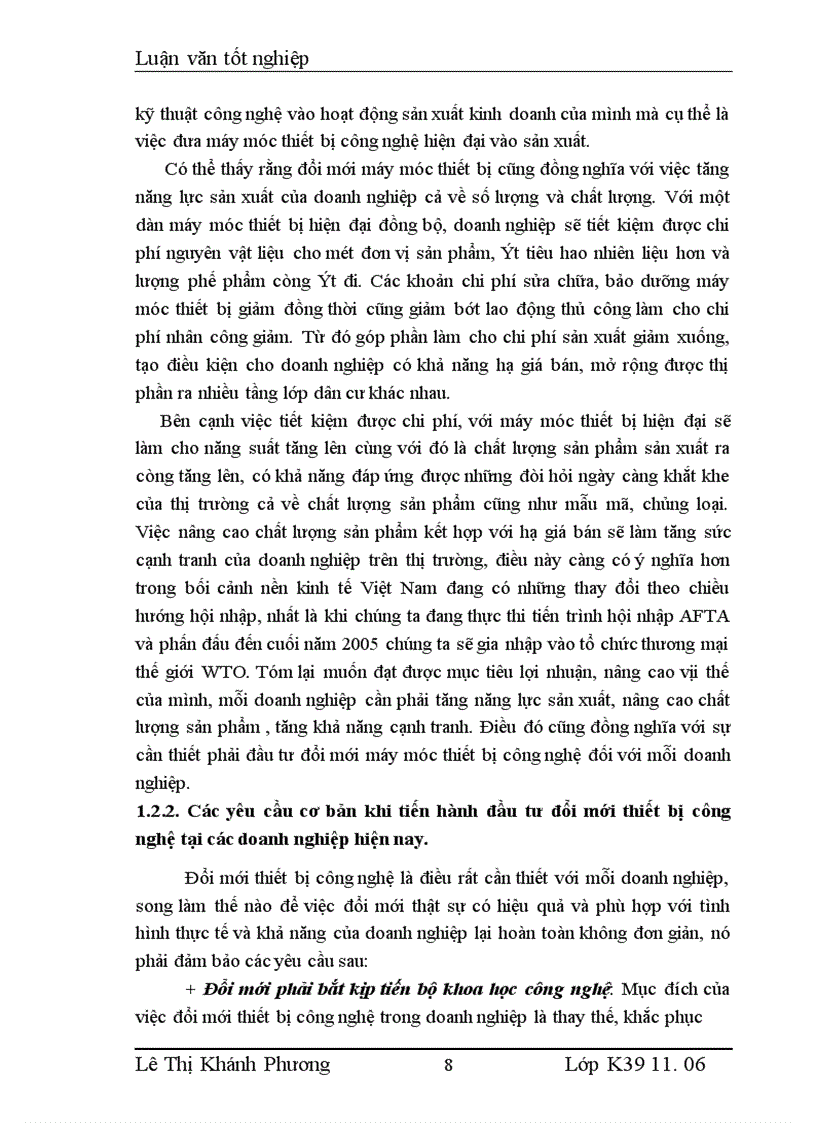 image for page Thực trạng về thiết bị công nghệ và công tác huy động vốn đổi mới máy móc thiết bị tại Công ty Cổ phần dệt