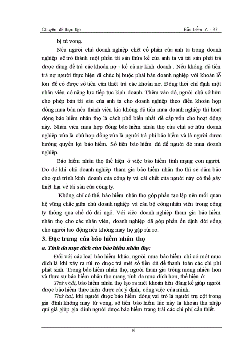 image for page Thực trạng và một số biện pháp phát triển nghiệp vụ này ở công ty Bảo hiểm nhân thọ