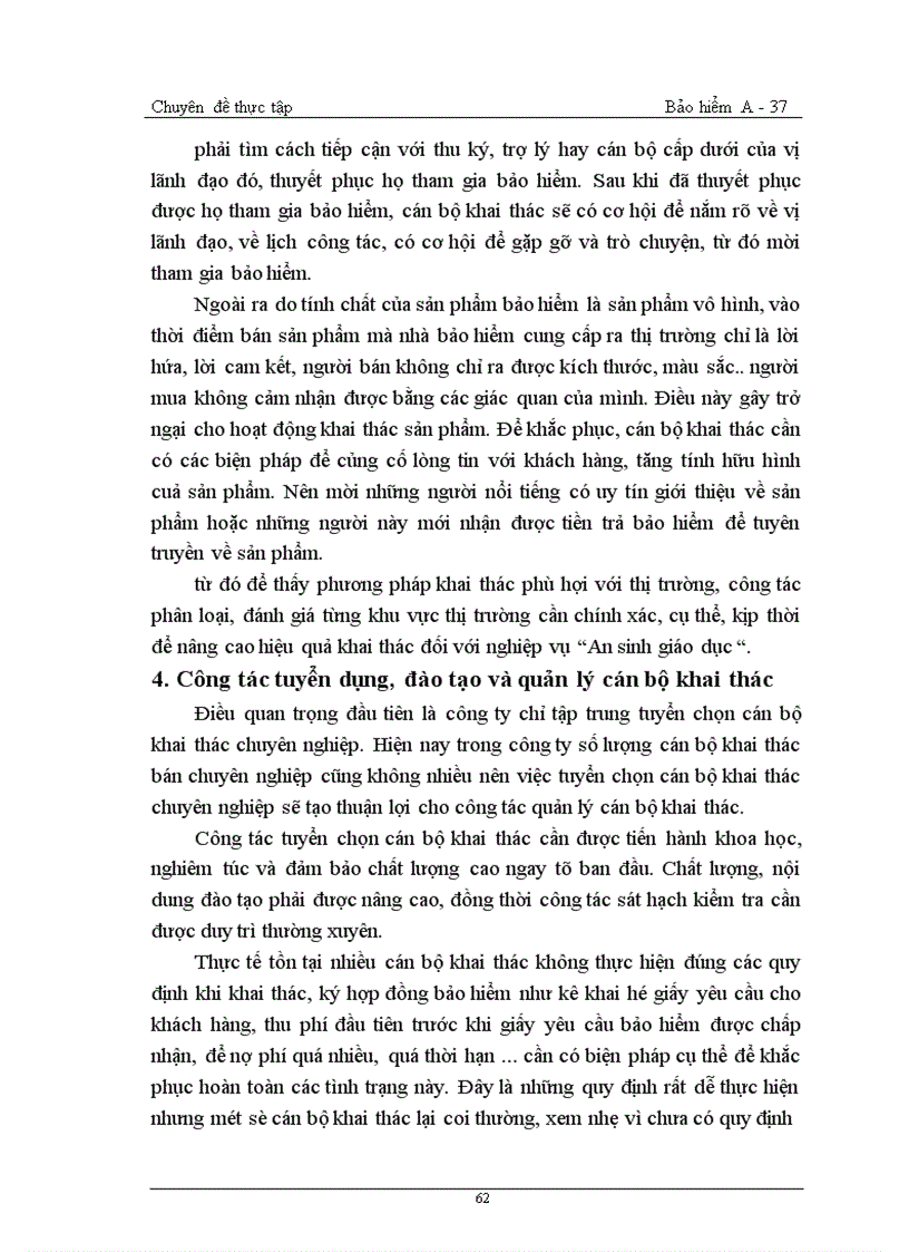 image for page Thực trạng và một số biện pháp phát triển nghiệp vụ này ở công ty Bảo hiểm nhân thọ