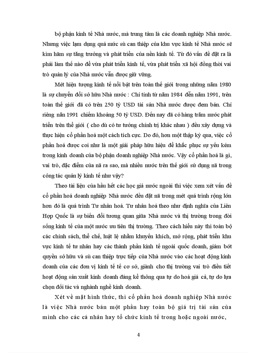 image for page Thực trạng Cổ phần hoá doanh nghiệp Nhà nước