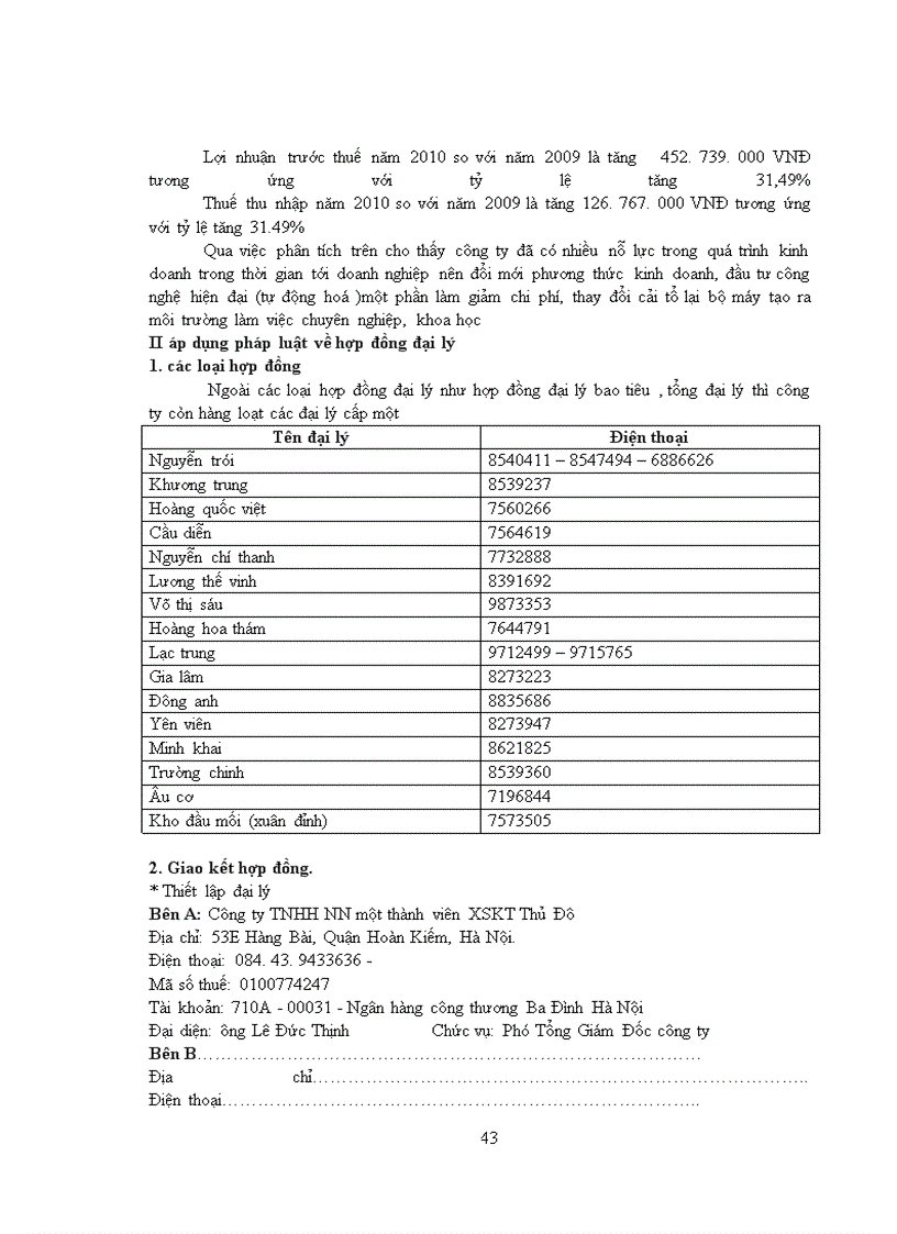 image for page Pháp luật về hợp đồng đại lý và thực tiễn áp dụng tại Công ty TNHH NN một thành viên XSKT Thủ Đô