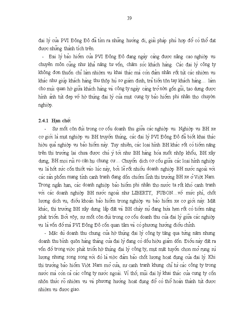 image for page Phân tích thực trạng phát triển hệ thống đại lý tại Công ty Bảo hiểm Dầu khí Đông Đô trong giai đoạn 2007 – 2010