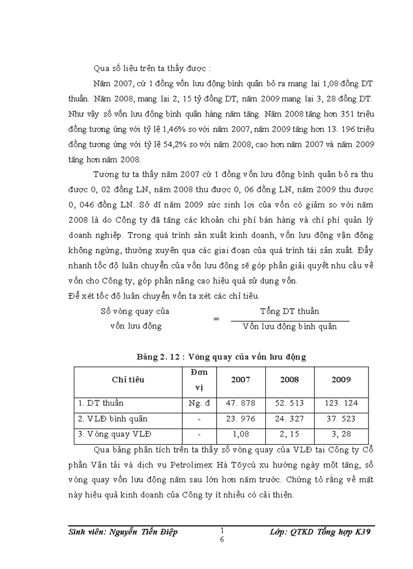 image for page Phân tích thực trạng và hiệu quả hoạt động kinh doanh của công ty cổ phần vận tải và dịch vụ petrolimex hà tây