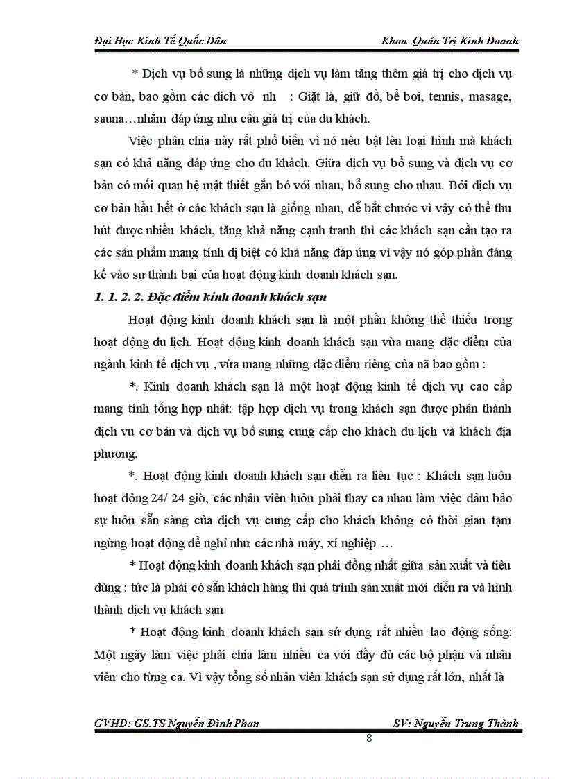 image for page Thực trạng và giải pháp chủ yếu nhằm nâng cao chất lượng phục vụ trong kinh doanh khách sạn tại Công ty TNHH HOA MAI – Khách sạn FLOWER GARDE