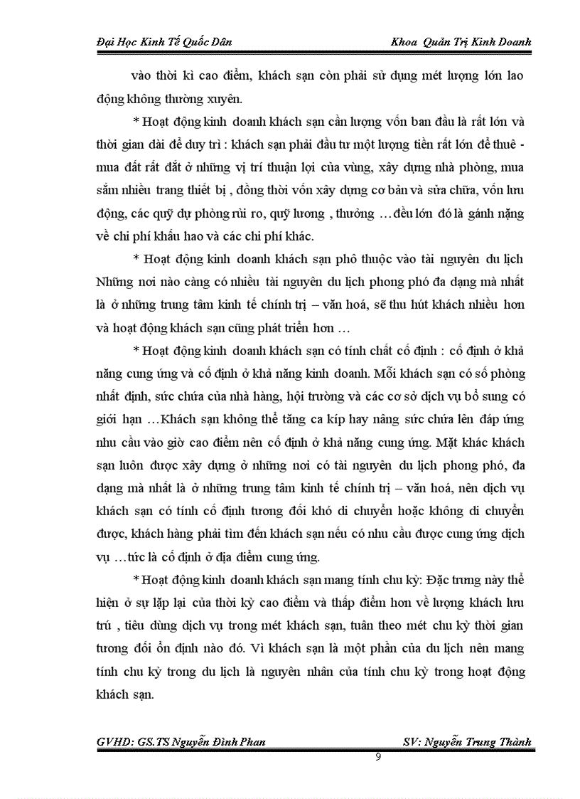 image for page Thực trạng và giải pháp chủ yếu nhằm nâng cao chất lượng phục vụ trong kinh doanh khách sạn tại Công ty TNHH HOA MAI – Khách sạn FLOWER GARDE