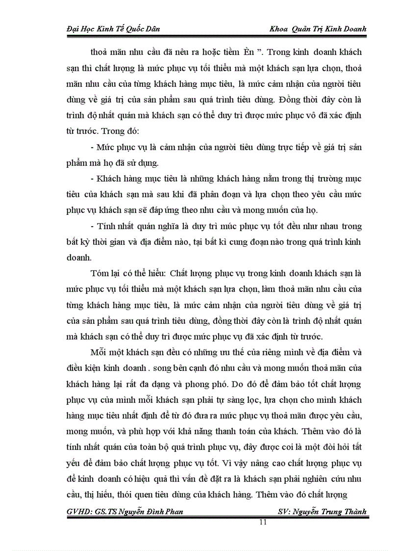image for page Thực trạng và giải pháp chủ yếu nhằm nâng cao chất lượng phục vụ trong kinh doanh khách sạn tại Công ty TNHH HOA MAI – Khách sạn FLOWER GARDE