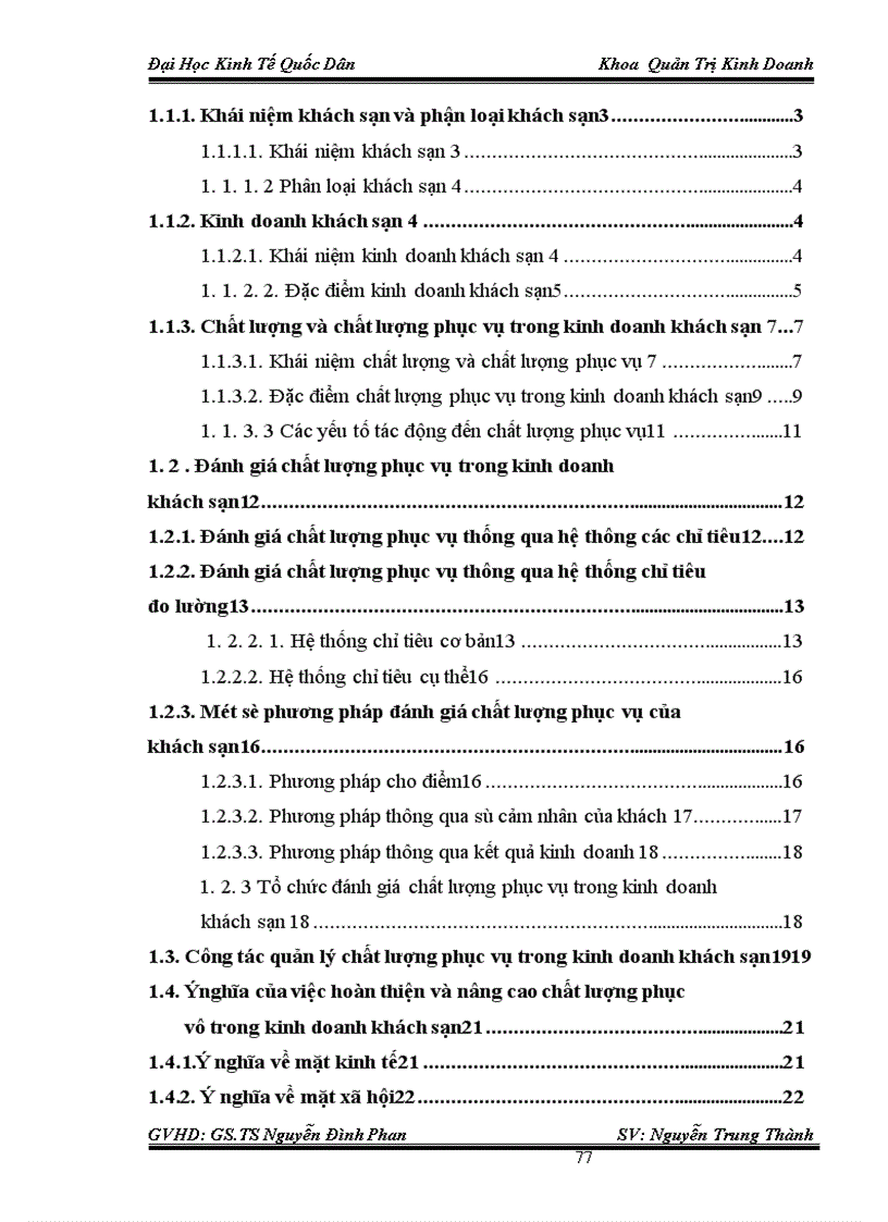 image for page Thực trạng và giải pháp chủ yếu nhằm nâng cao chất lượng phục vụ trong kinh doanh khách sạn tại Công ty TNHH HOA MAI – Khách sạn FLOWER GARDE