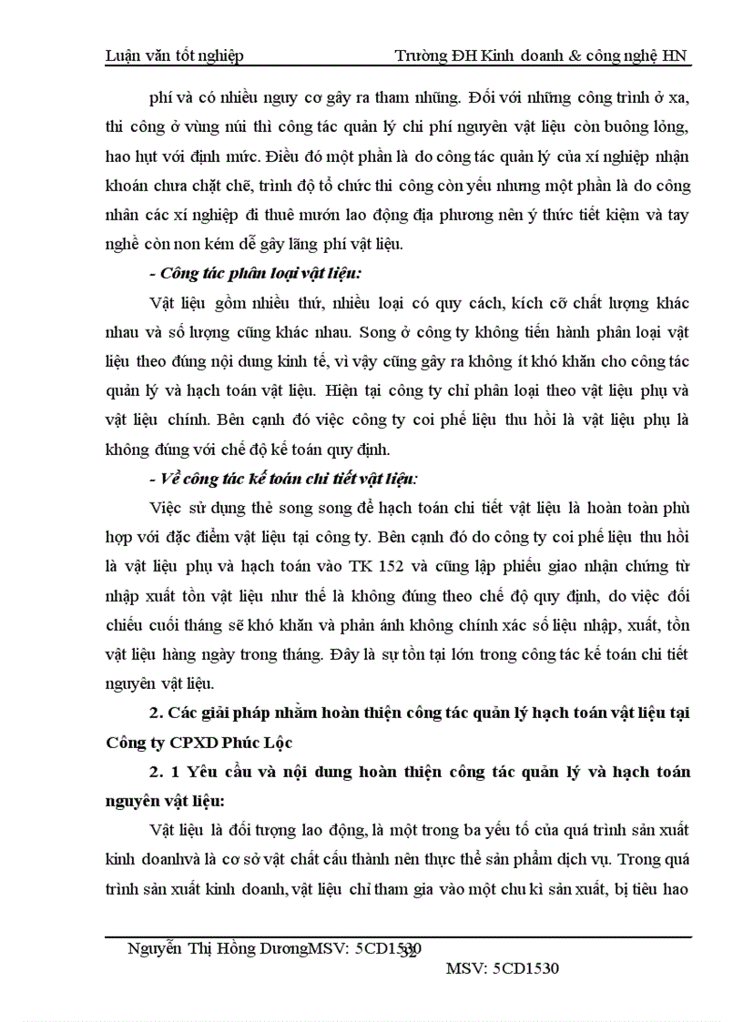 image for page Thực trạng công tác kế toán nguyên liệu, vật liệu tại Công ty CPXD Phúc Lộc