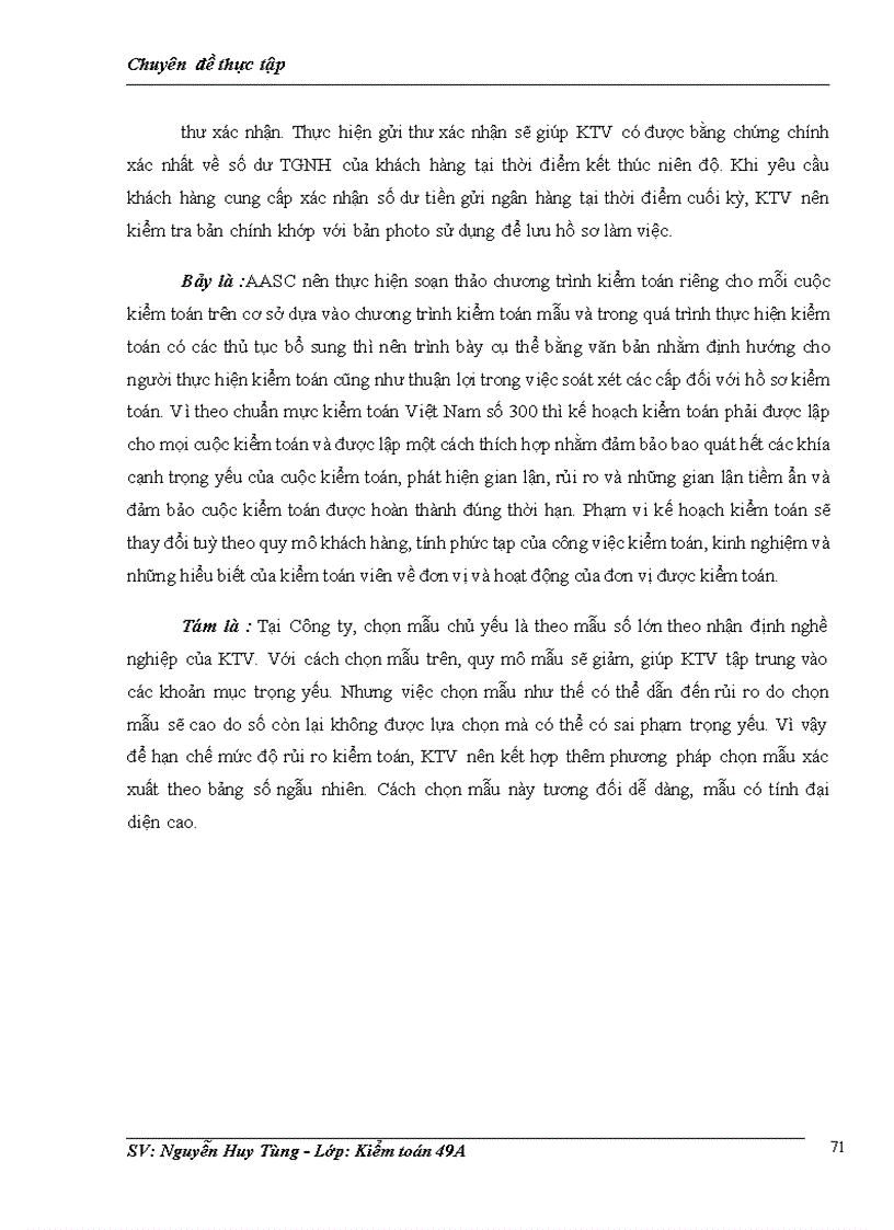 image for page Hoàn thiện quy trình kiểm toán khoản mục tiền và các khoản tương đương tiền trên BCTC tại Công ty TNHH Dịch vụ Tư vấn Tài chính Kế toán và Kiểm toán AASC