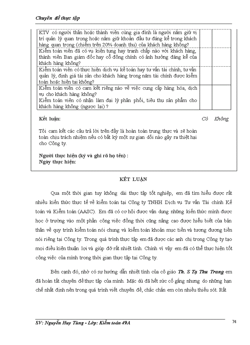 image for page Hoàn thiện quy trình kiểm toán khoản mục tiền và các khoản tương đương tiền trên BCTC tại Công ty TNHH Dịch vụ Tư vấn Tài chính Kế toán và Kiểm toán AASC