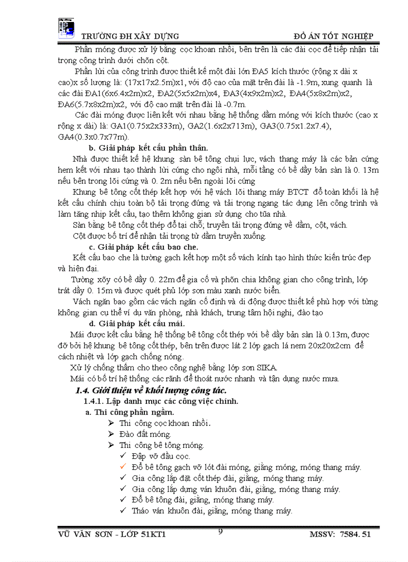 image for page Giới thiệu công trình, điều kiện thi công và phương hướng thi công tổng quát