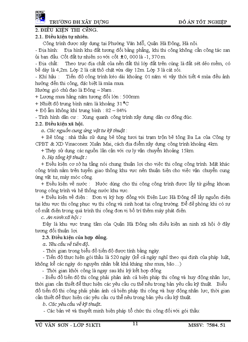 image for page Giới thiệu công trình, điều kiện thi công và phương hướng thi công tổng quát