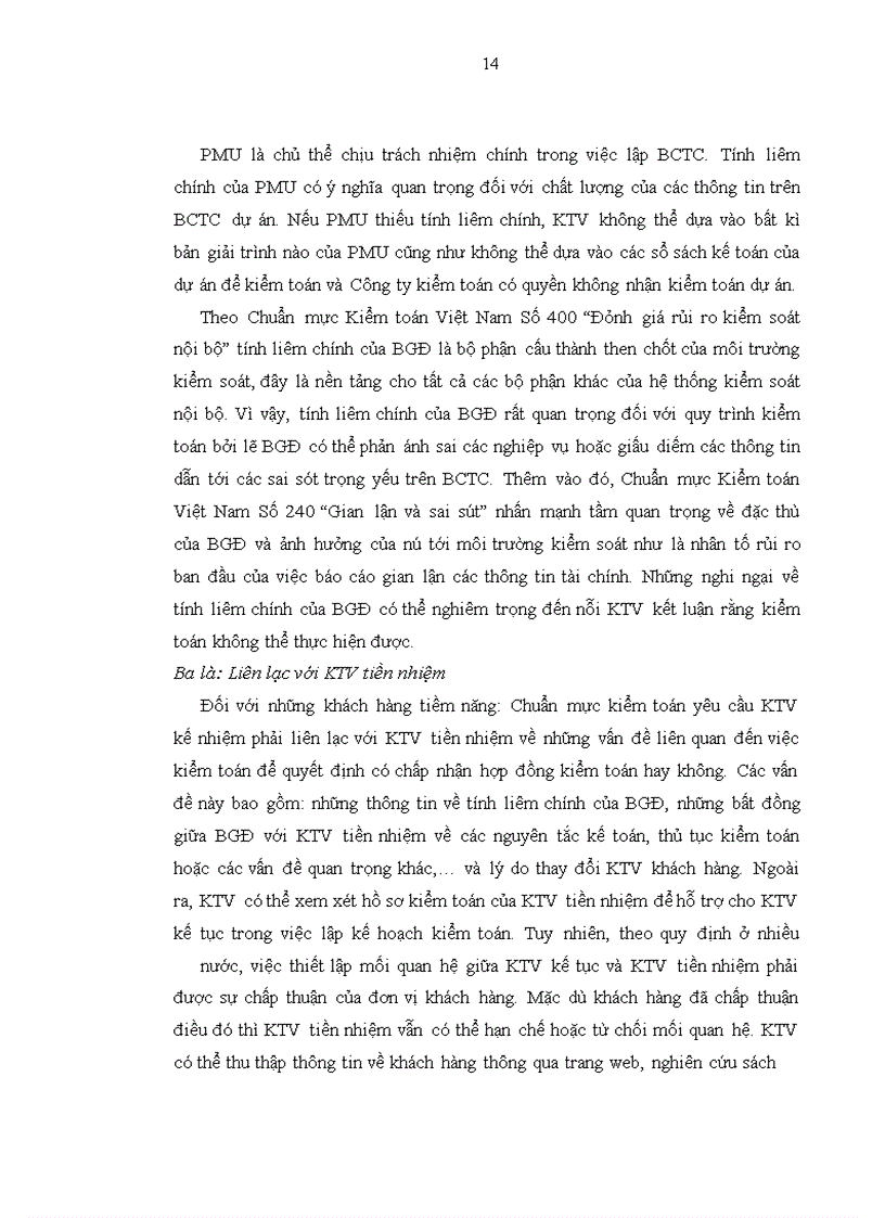 image for page Hoàn thiện lập kế hoạch kiểm toán BCTC dự án do Công ty TNHH Dịch vụ Tư vấn Tài chính Kế toán và Kiểm toán (AASC) thực hiện