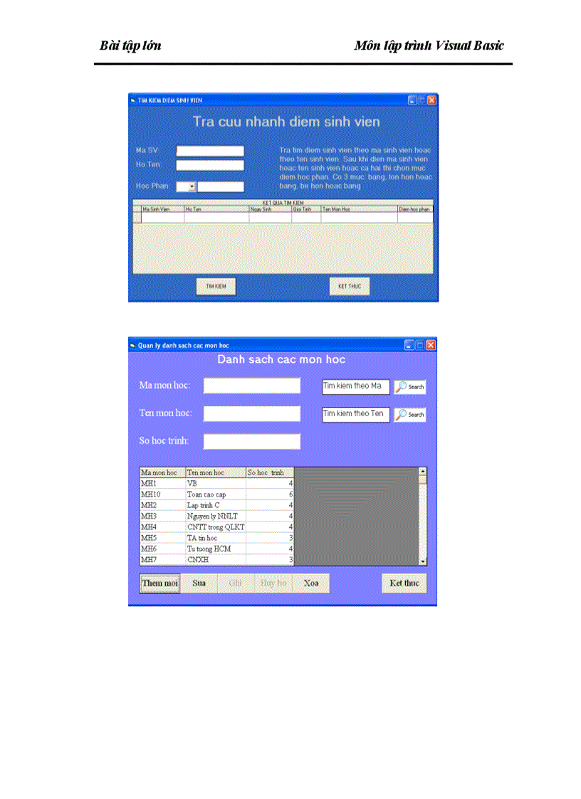 image for page Xây dựng chương trình quản lý điểm sinh viên các khóa học cho một khoa Công nghệ thông tin